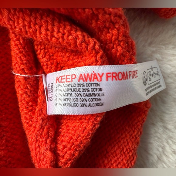 NWT Free People Free-est Ameena Cardigan Sweater Fiesta Red Size M - Picture 9 of 9